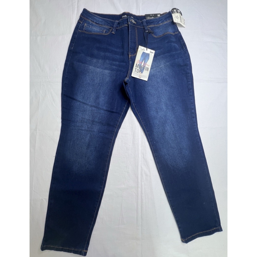 Royalty‎ For Me Women's 14P Jeans Denim Petite Stretch High Rise Slim Fit